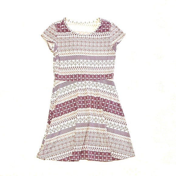 5/$15💥 Girl L 10/12 Dress Patterned Casual Lightweight Spring Summer - Picture 2 of 7